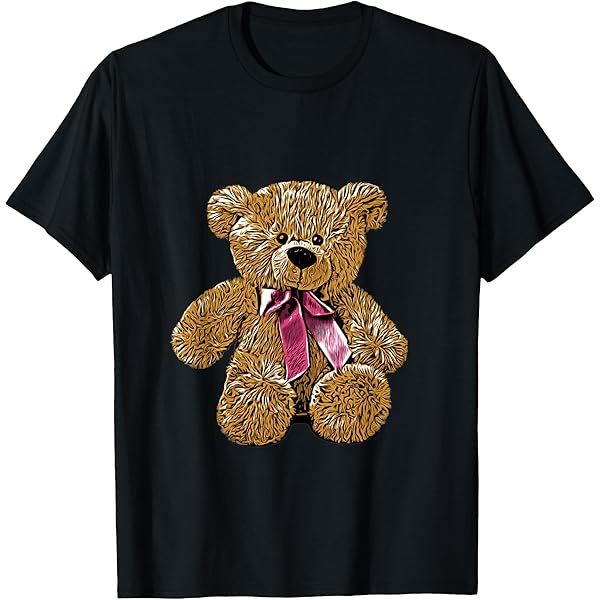 Amazon.com: Shirt with Teddy Bear Cuddly Bear Teddy Bear T-Shirt